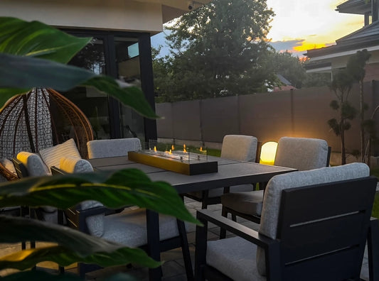 Biofireplace freestanding with glass 1200 black matte